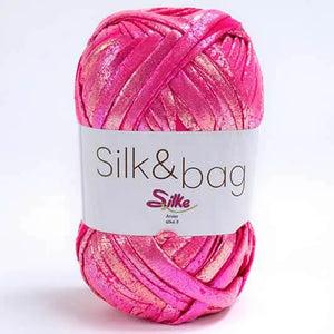 Fettuccia SILK&BAG MADREPERLA - Silke - 0008 - FUCSIA MADREPERLA - LacariaRicami.Store