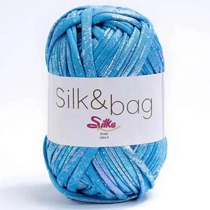 Fettuccia SILK&BAG MADREPERLA - Silke - 0011 - TURCHESE MADREPERLA - LacariaRicami.Store