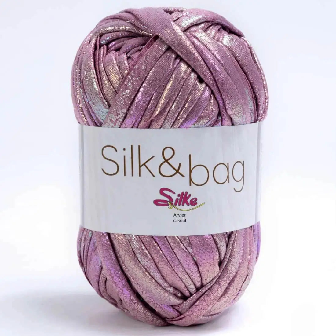 Fettuccia SILK&BAG MADREPERLA - Silke - 0018 - ROSA ANTICO MADREPERLA - LacariaRicami.Store