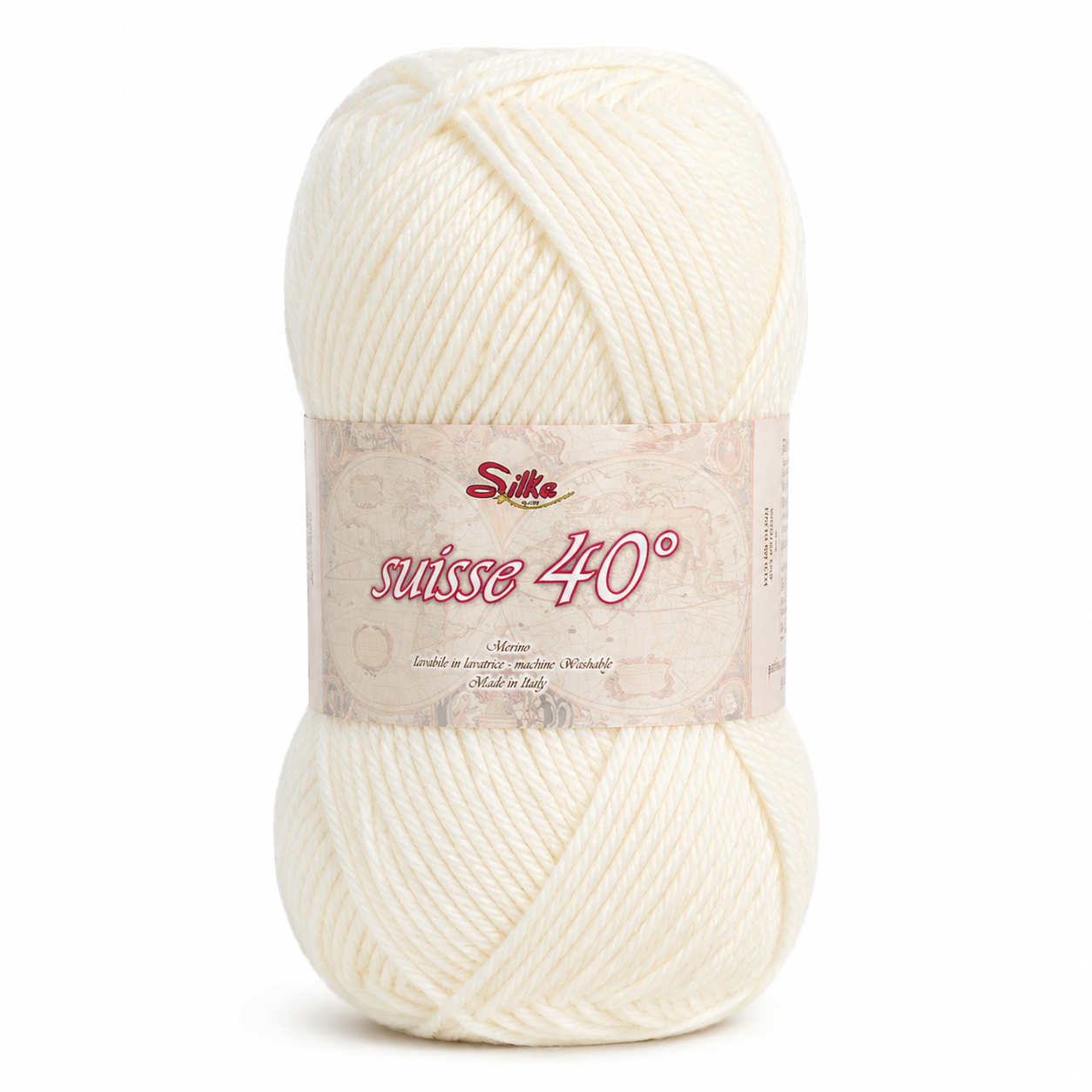 Lana SUISSE - Silke - Colore: 100 - LATTE - by LacariaRicami.Store
