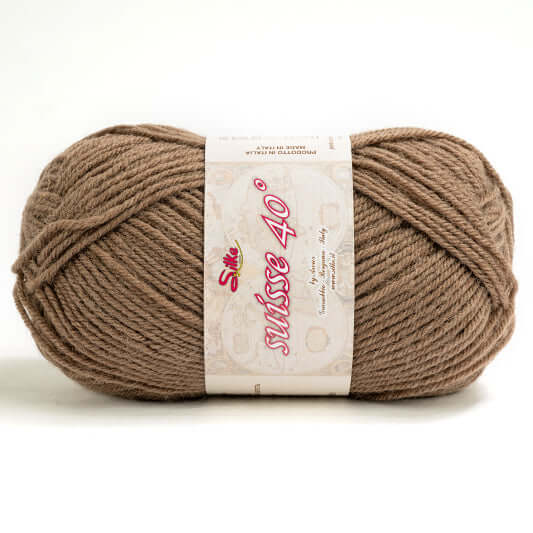 Lana SUISSE - Silke - Colore: 108 - MARRONE - by LacariaRicami.Store