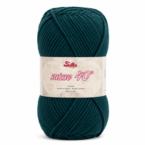 Lana SUISSE - Silke - Colore: 111 - PETROLIO - by LacariaRicami.Store