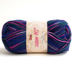 Lana SUISSE COLOR - Silke - Colore: 139 - VIOLA LILLA MIX - by LacariaRicami.Store