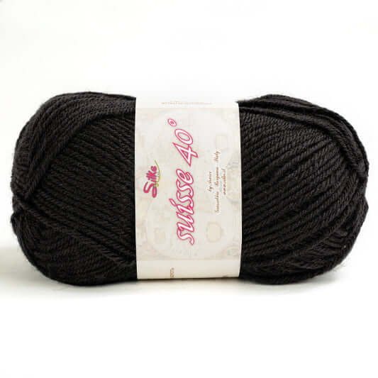 Lana SUISSE - Silke - Colore: 200 - NERO - by LacariaRicami.Store