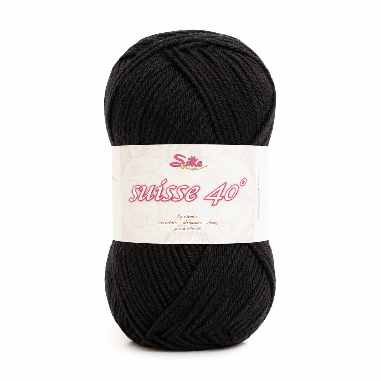 Lana SUISSE - Silke - Colore: 200 - NERO - by LacariaRicami.Store
