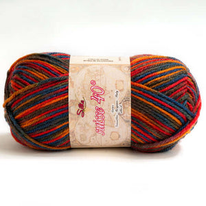 Lana SUISSE COLOR - Silke - Colore: 319 - ROSSO ARANCIO MIX - by LacariaRicami.Store