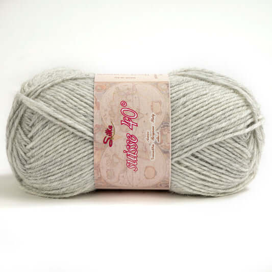 Lana SUISSE - Silke - Colore: 355 - GRIGIO CHIARO - by LacariaRicami.Store