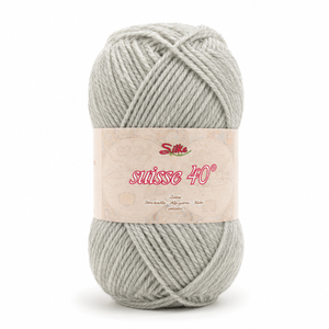 Lana SUISSE - Silke - Colore: 355 - GRIGIO CHIARO - by LacariaRicami.Store