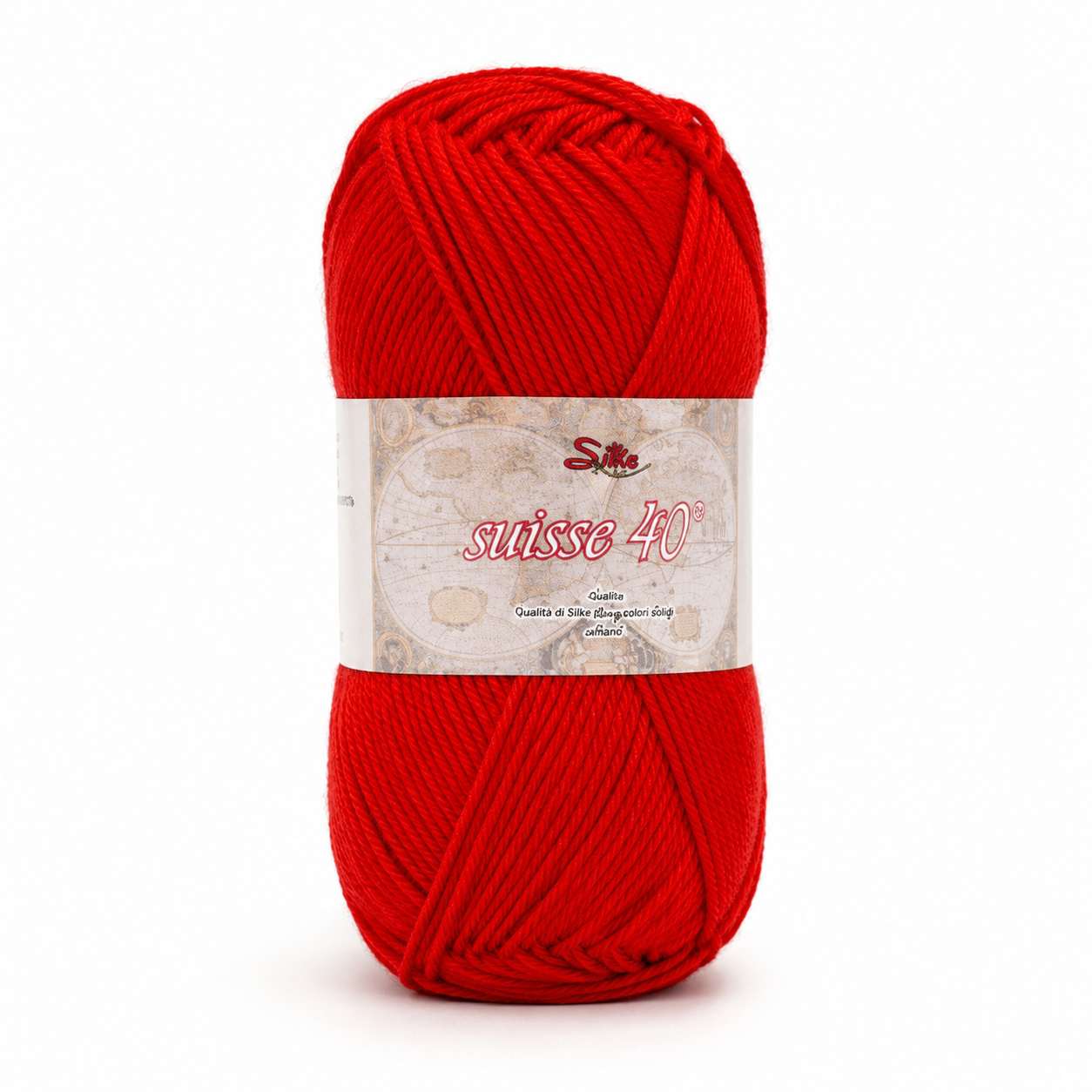 Lana SUISSE - Silke - Colore: 570 - ROSSO - by LacariaRicami.Store