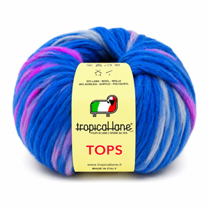 Lana TOPS - Tropical Lane - Colore: 17 - CELESTE - by LacariaRicami.Store