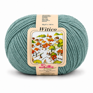 Lana Witico - Silke - Colore: 026 - VERDE MELANGE - by LacariaRicami.Store