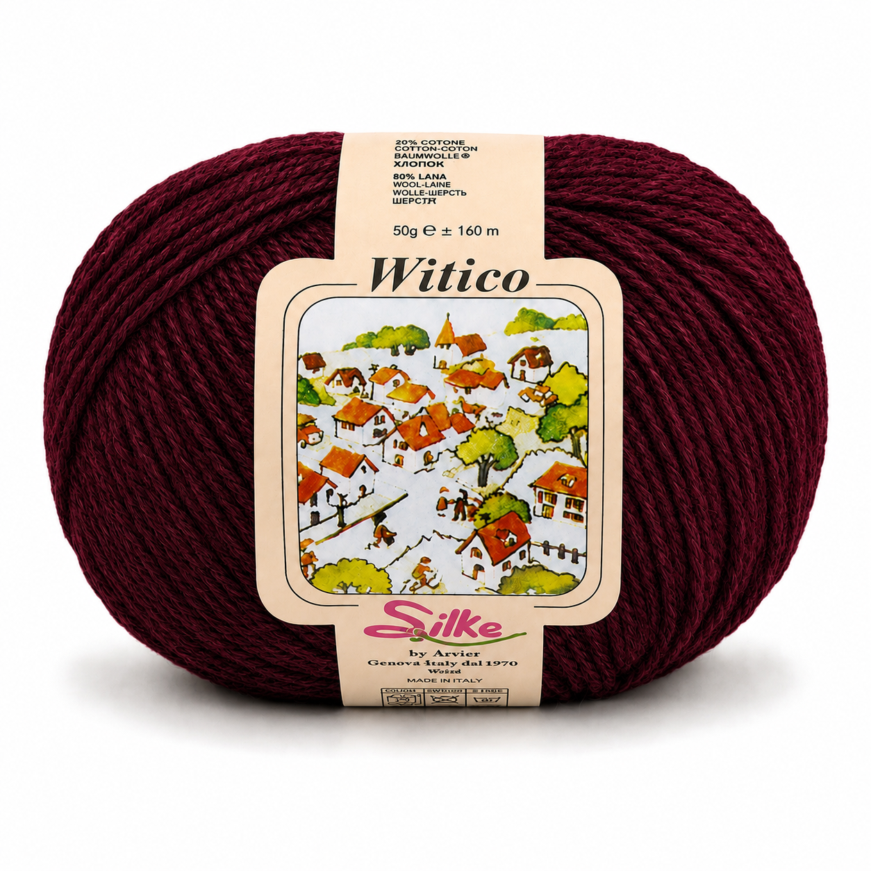 Lana Witico - Silke - Colore: 036 - BORDEAUX - by LacariaRicami.Store