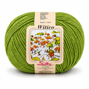 Lana Witico - Silke - Colore: 057 - VERDE PRATO - by LacariaRicami.Store
