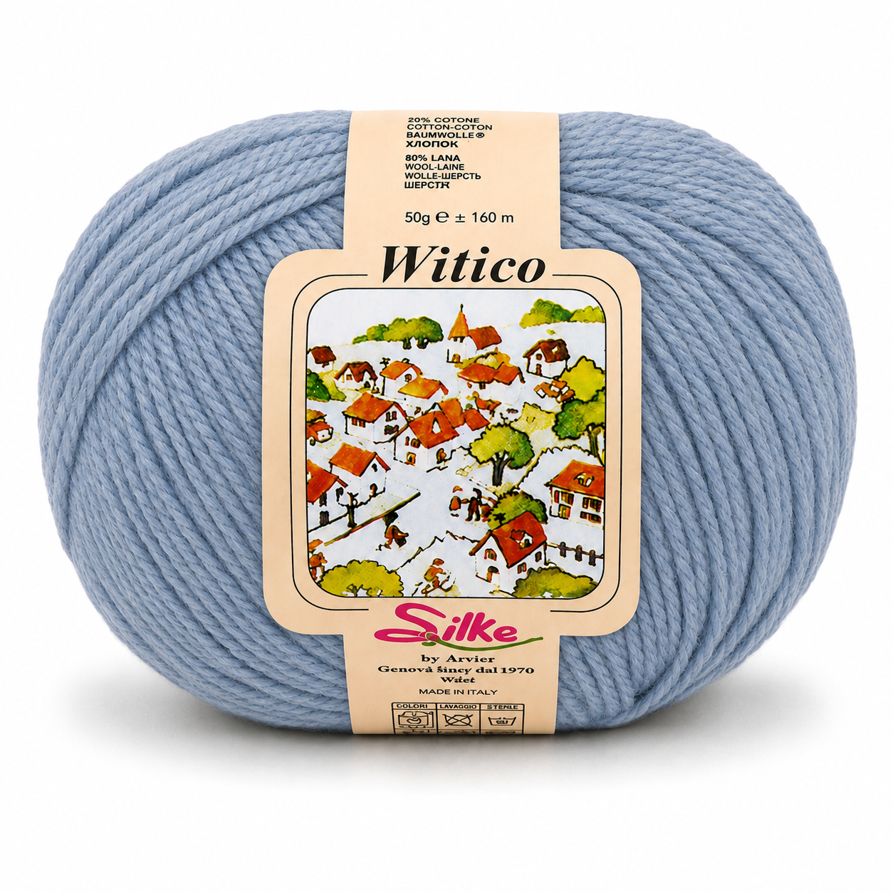 Lana Witico - Silke - Colore: 102 - CELESTE - by LacariaRicami.Store