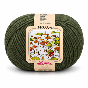 Lana Witico - Silke - Colore: 119 - VERDE MILITARE - by LacariaRicami.Store