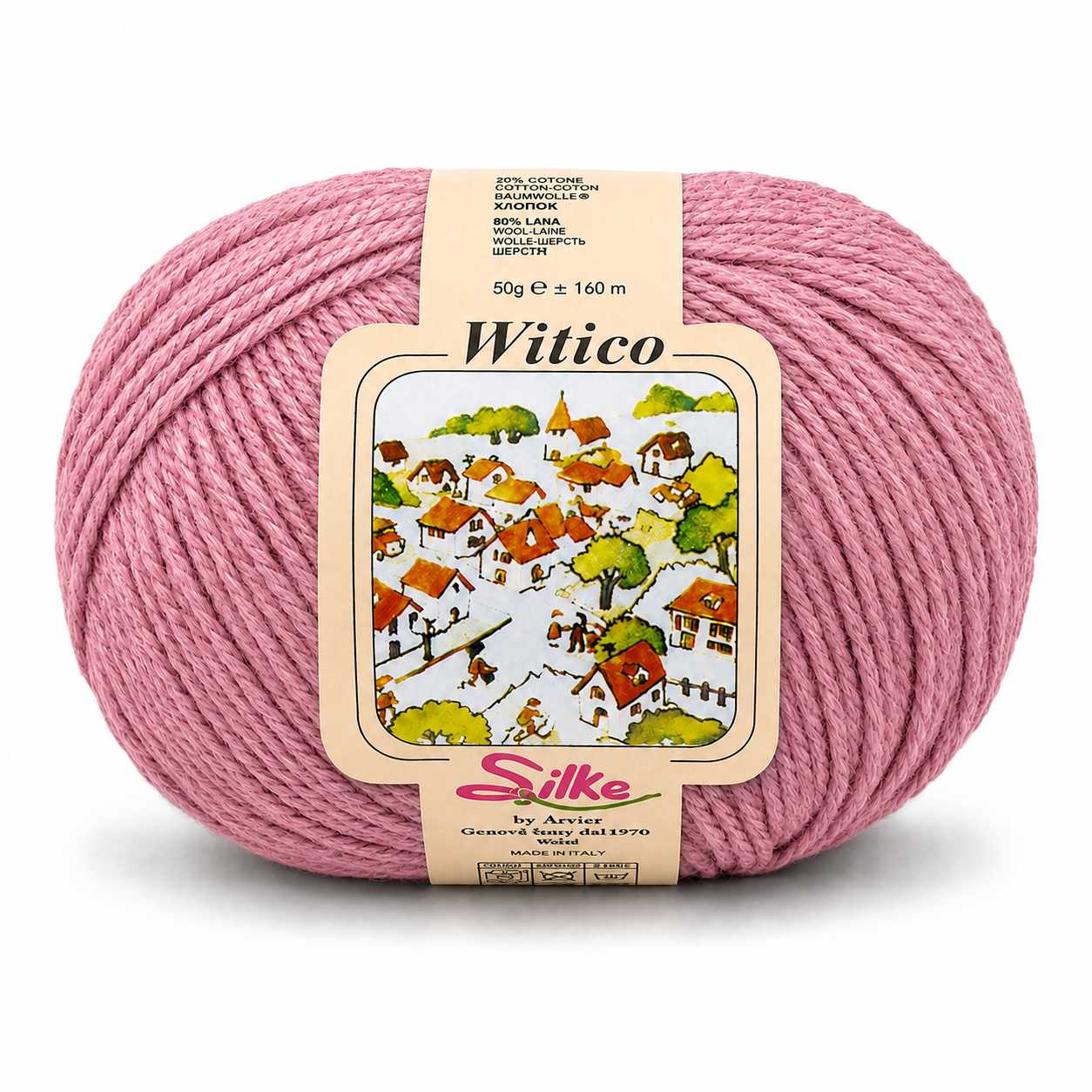 Lana Witico - Silke - Colore: 201 - ROSA ANTICO - by LacariaRicami.Store