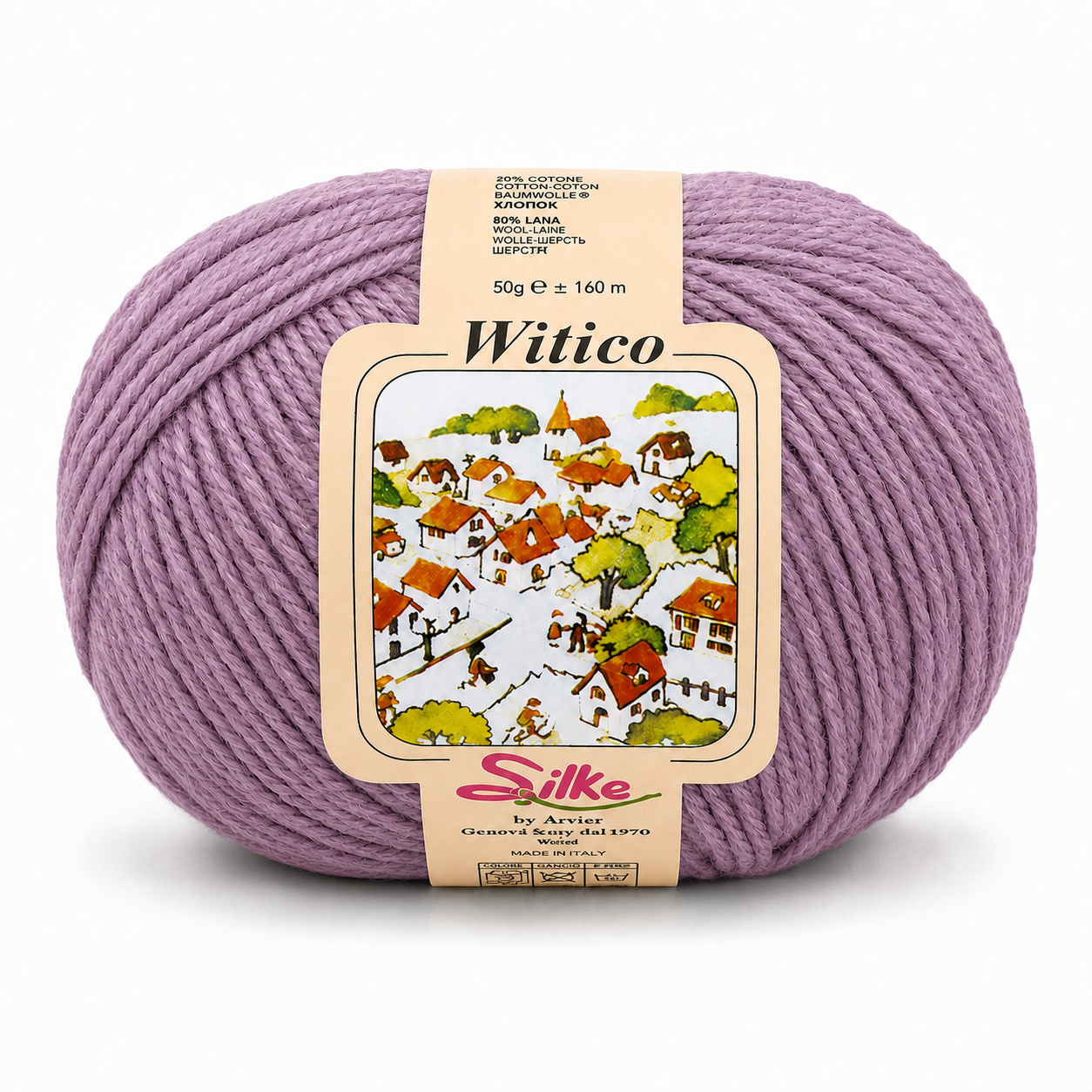 Lana Witico - Silke - Colore: 230 - GLICINE - by LacariaRicami.Store