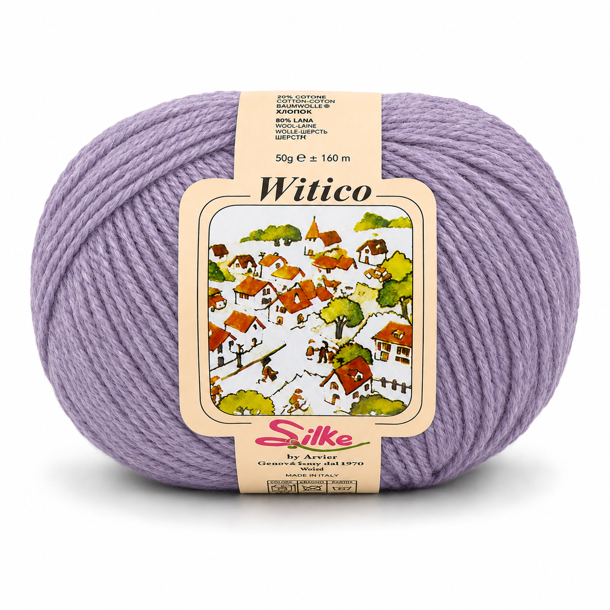 Lana Witico - Silke - Colore: 339 - LILLA - by LacariaRicami.Store