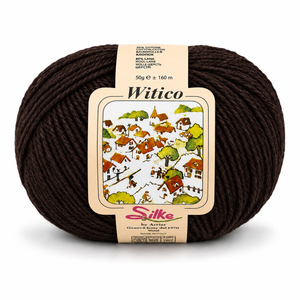 Lana Witico - Silke - Colore: 444 - MARRONE SCURO - by LacariaRicami.Store