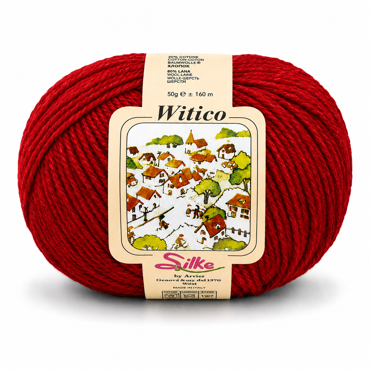 Lana Witico - Silke - Colore: 570 - ROSSO - by LacariaRicami.Store