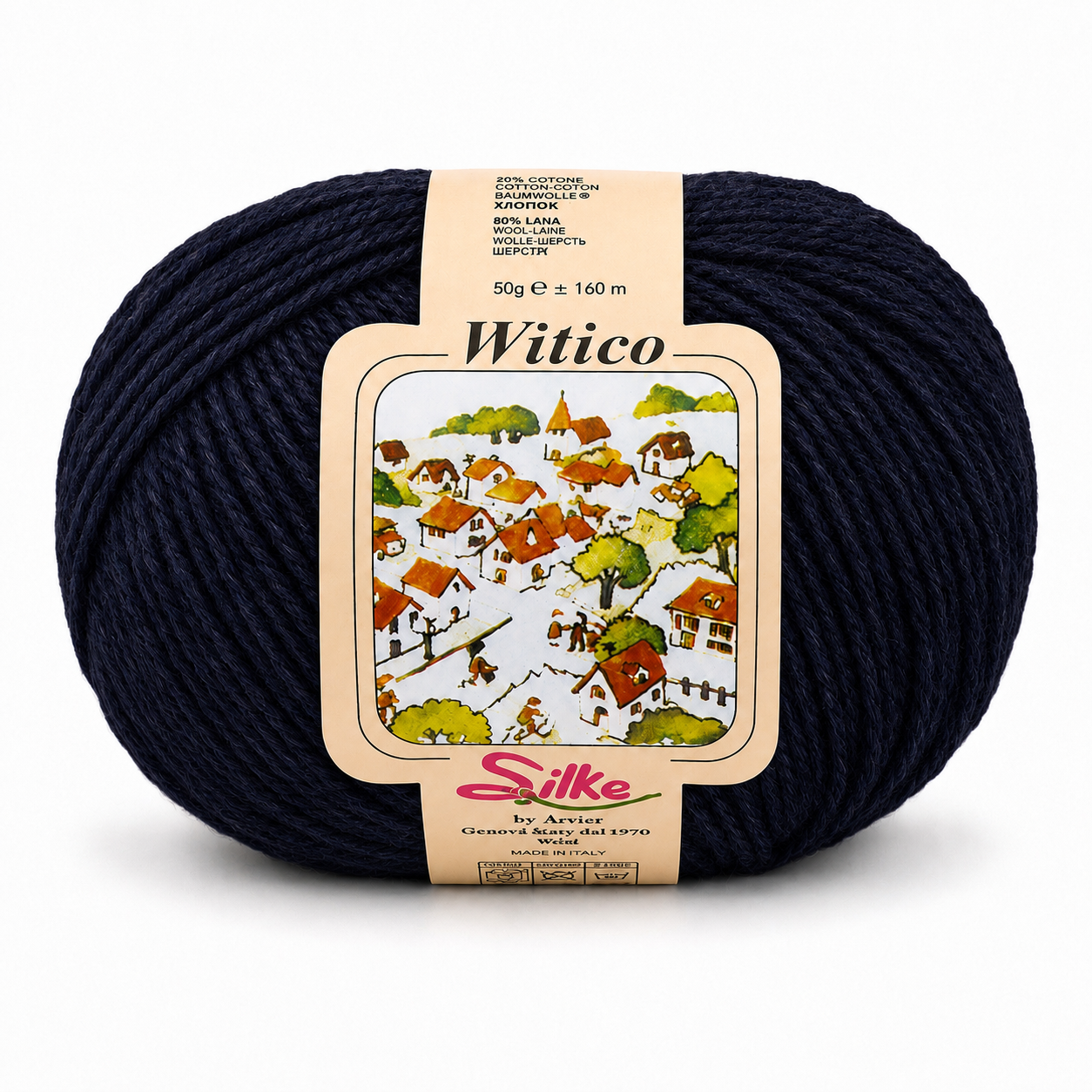 Lana Witico - Silke - Colore: 610 - BLU SCURO - by LacariaRicami.Store
