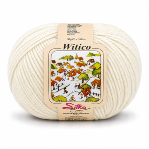Lana Witico - Silke - Colore: 800 - PANNA - by LacariaRicami.Store