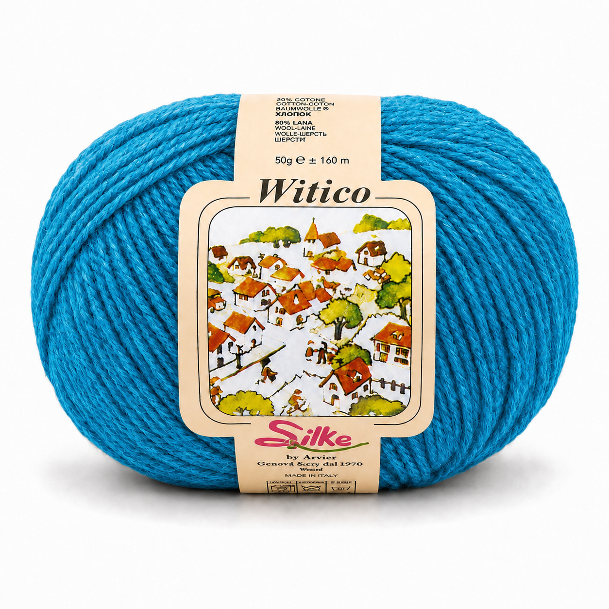 Lana Witico - Silke - Colore: 814 - TURCHESE - by LacariaRicami.Store