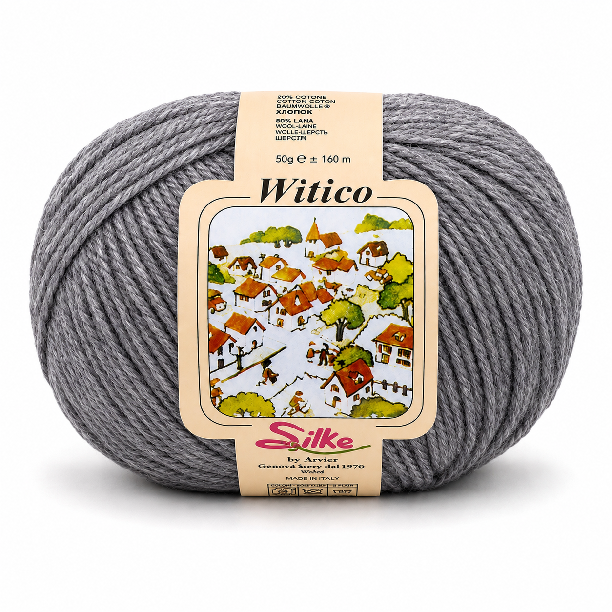 Lana Witico - Silke - Colore: 843 - GRIGIO SCURO - by LacariaRicami.Store