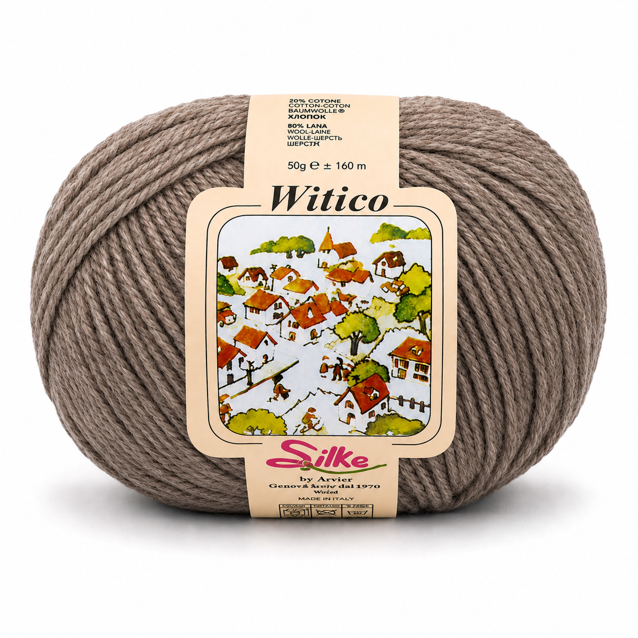 Lana Witico - Silke - Colore: 862 - ECRÚ MELANGE - by LacariaRicami.Store