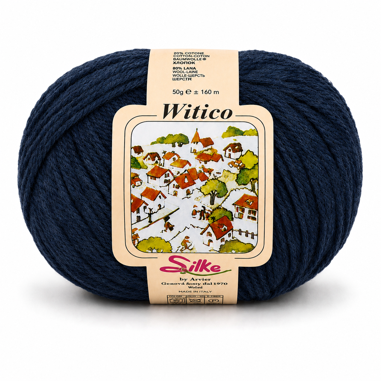 Lana Witico - Silke - Colore: 879 - BLU SCURO - by LacariaRicami.Store