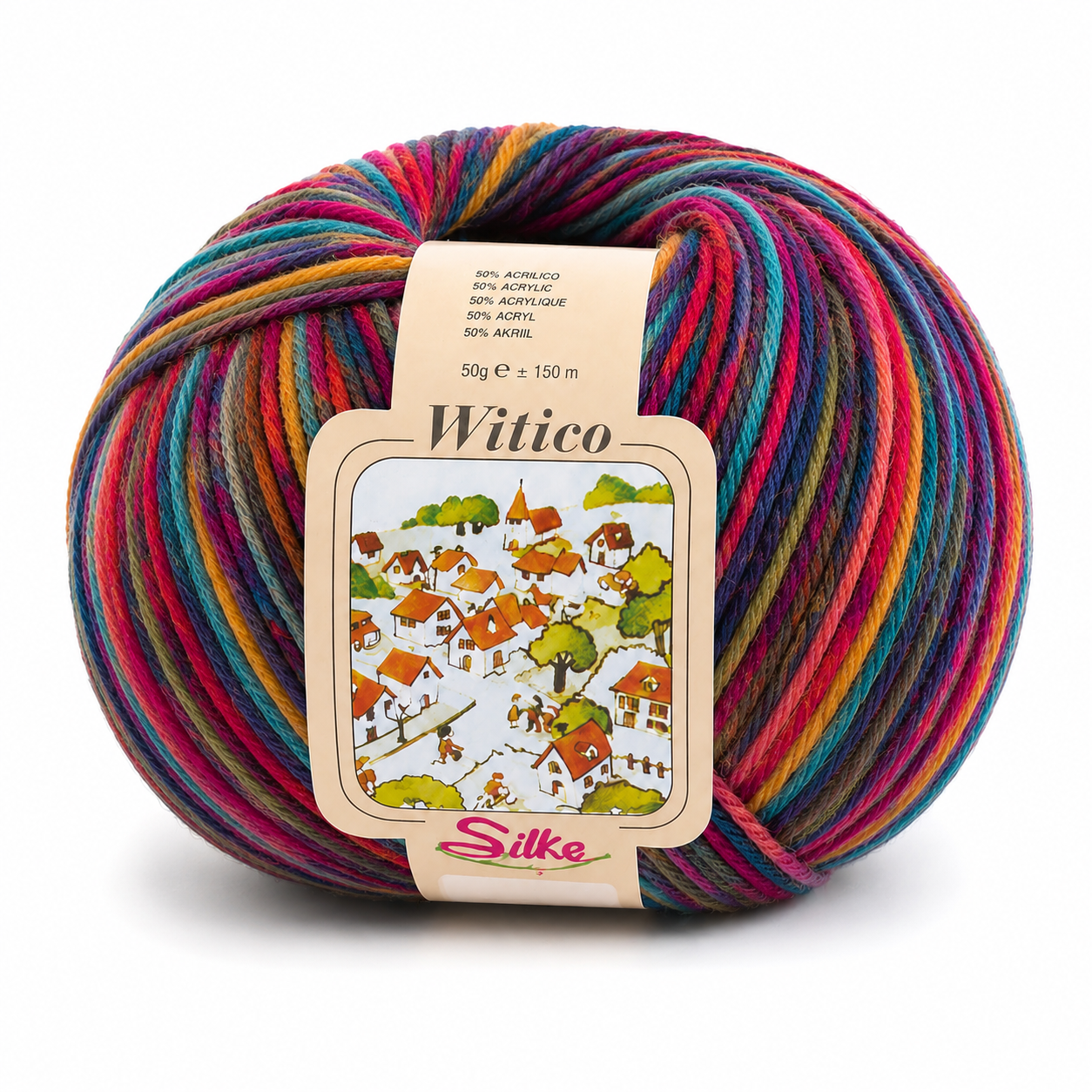 Lana Witico Stampato - Silke - Colore: 918 - MULTICOLOR - by LacariaRicami.Store