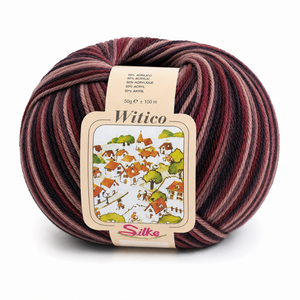 Lana Witico Stampato - Silke - Colore: 980 - AMARANTO ROSA MULTICOLOR - by LacariaRicami.Store