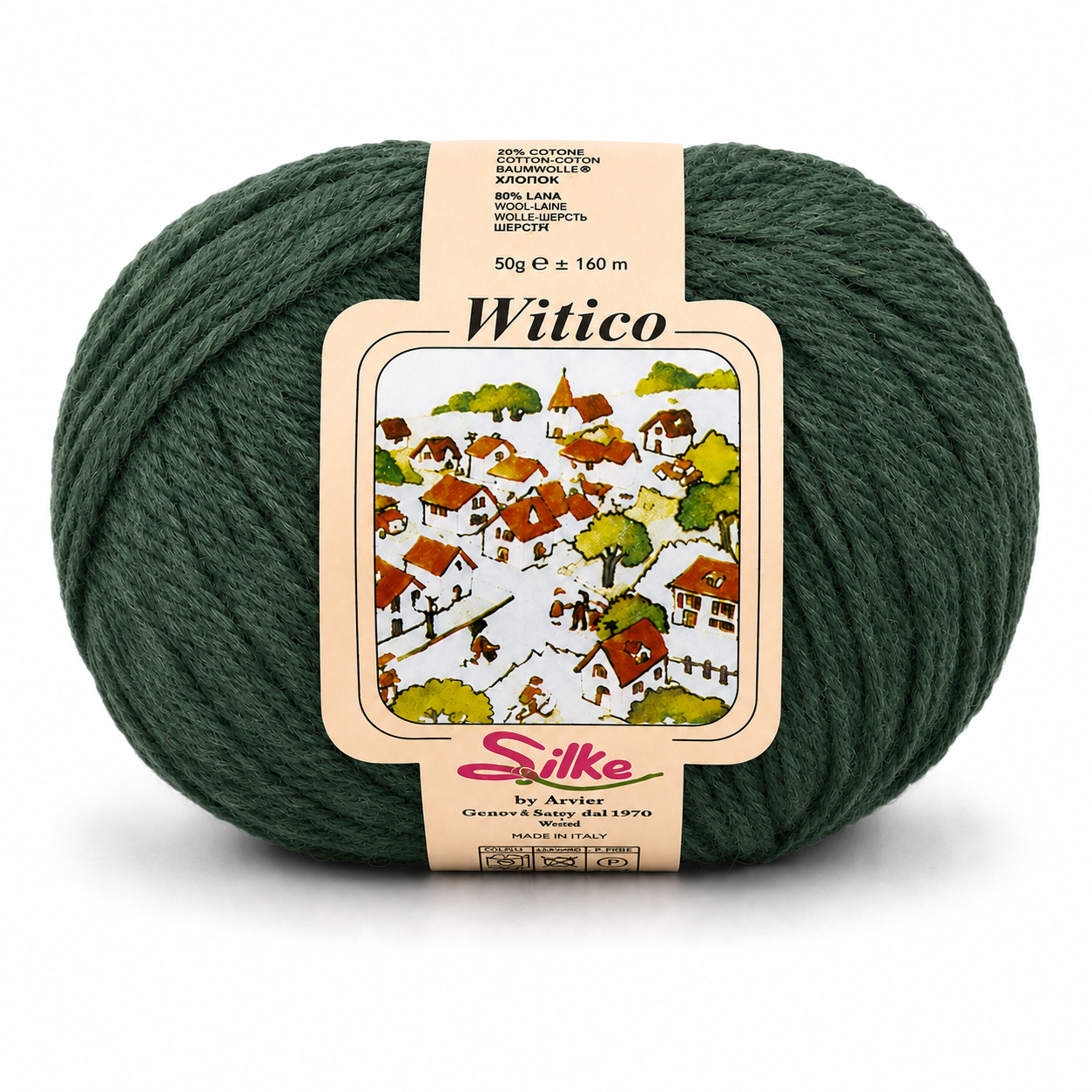Lana Witico - Silke - Colore: 9112 - VERDE SALVIA - by LacariaRicami.Store