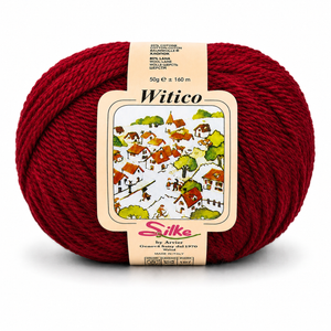 Lana Witico - Silke - Colore: 9142 - ROSSO SCURO - by LacariaRicami.Store
