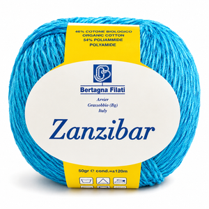 Cotone ZANZIBAR - Bertagna Filati - Colore: 0315 - TURCHESE - by LacariaRicami.Store