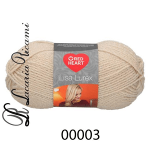 LANA LISA LUREX - RED HEART - 00003-crema