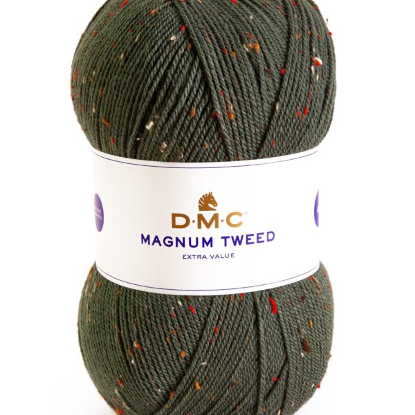 Lana Magnum TWEED - DMC - 711-verde-militare-tweed