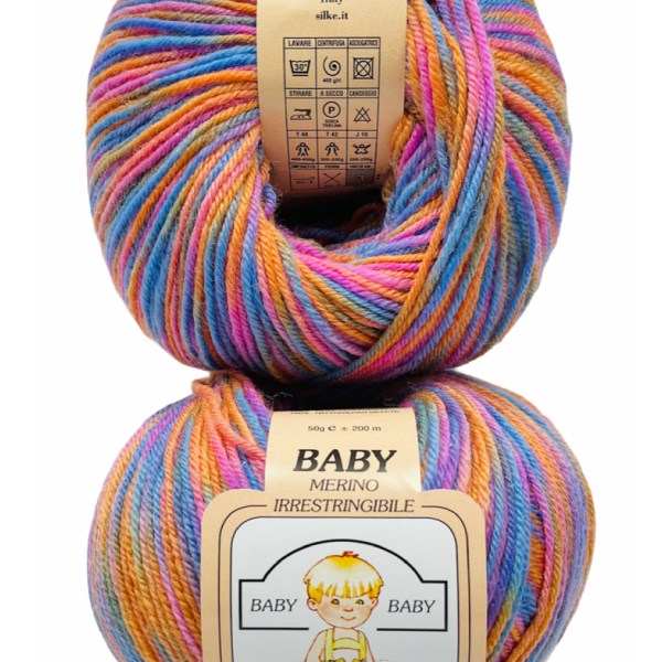 Lana Baby Print - Silke - 47-arancio-multicolor