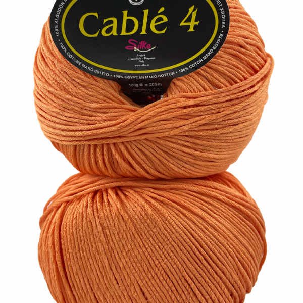 Cotone Cablé 4 - Silke - 55-arancio