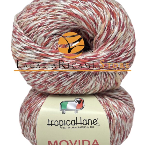 Cotone MOVIDA - Tropical Lane - 22 - ROSSO MIX