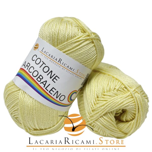 Cotone ARCOBALENO - LacariaRicami.Store - 10 - GIALLINO