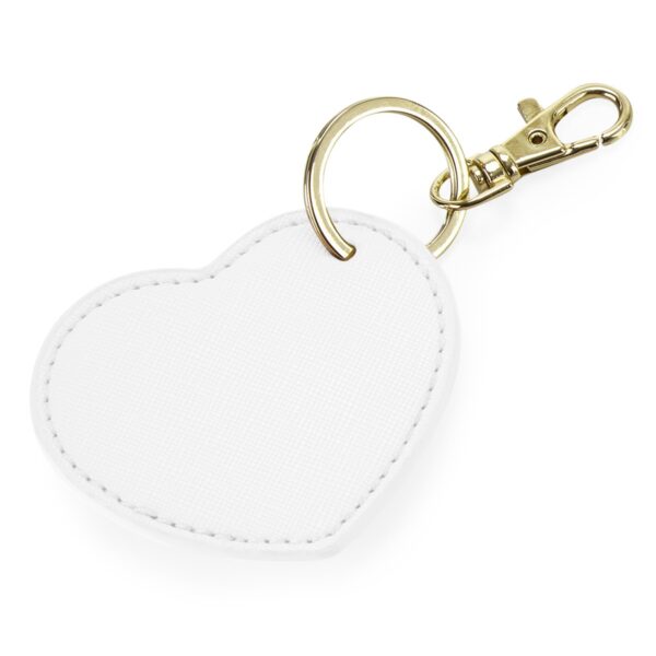Portachiavi Boutique Heart Key Clip CUORE - BagBase - BIANCO - AGGANCIO ORO