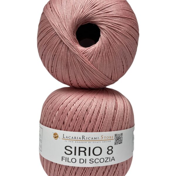 Cotone Filo Di Scozia SIRIO 8 - LacariaRicami.Store - 09 - ROSA ANTICO