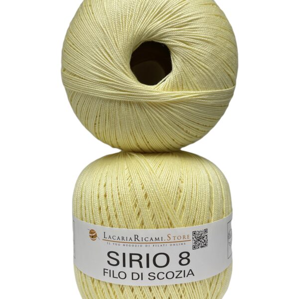 Cotone Filo Di Scozia SIRIO 8 - LacariaRicami.Store - 10 - GIALLINO