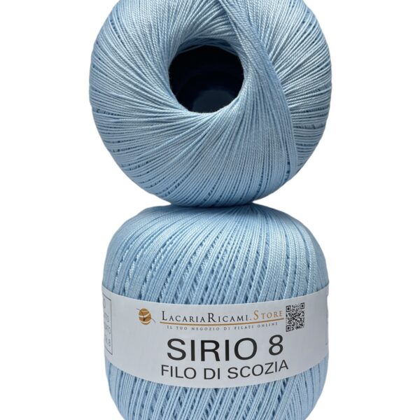 Cotone Filo Di Scozia SIRIO 8 - LacariaRicami.Store - 15 - CELESTE