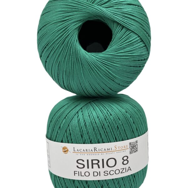 Cotone Filo Di Scozia SIRIO 8 - LacariaRicami.Store - 23 - VERDE SMERALDO