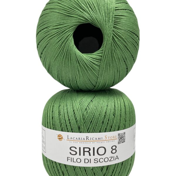 Cotone Filo Di Scozia SIRIO 8 - LacariaRicami.Store - 25 - VERDE