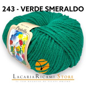 Lana PASTELLO - Silke - 243 - VERDE SMERALDO